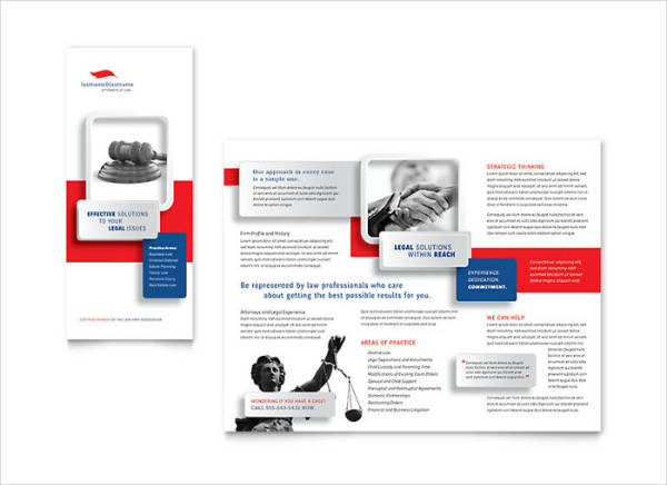 legal services brochure template