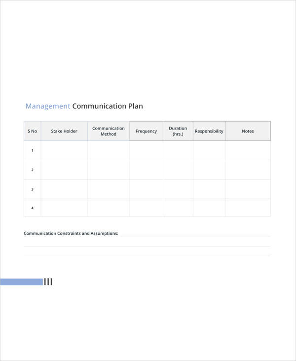 Example of a communication strategy image