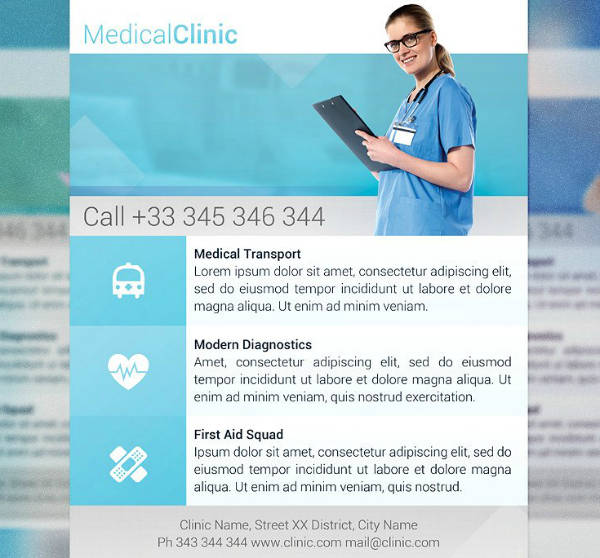 medical clinic flyer design