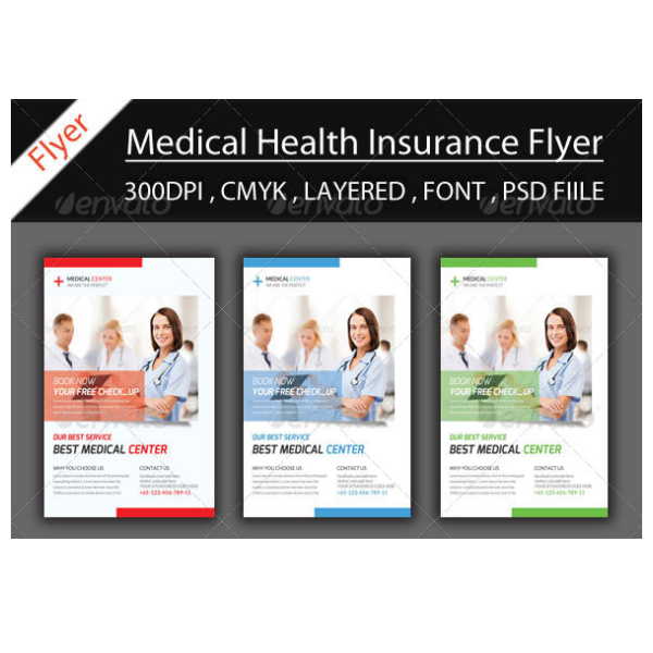 medical insurance flyer template