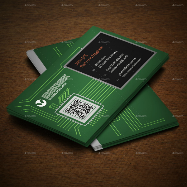 microchip engineer business card template