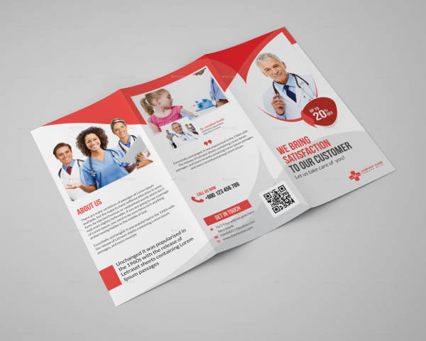 minimal medical fair brochure