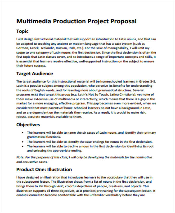 8+ Multimedia Project Proposal Templates PDF, DOC