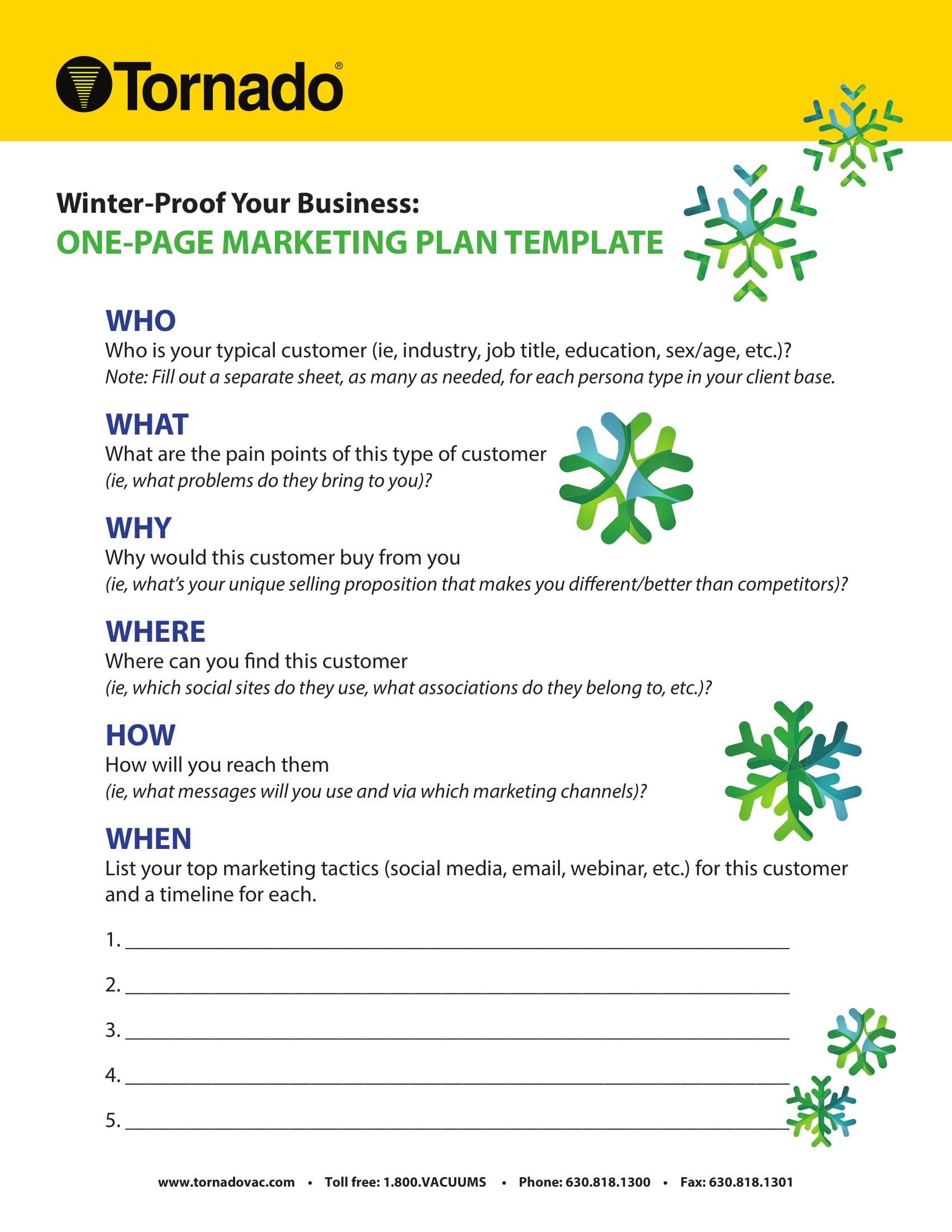 one-page-marketing-plan-template