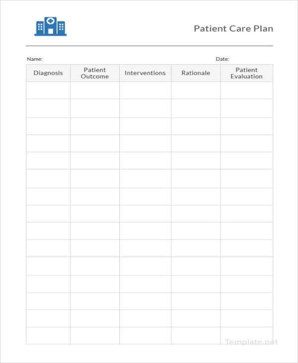 12 Patient Care Plan Templates PDF DOC Free Premium Templates