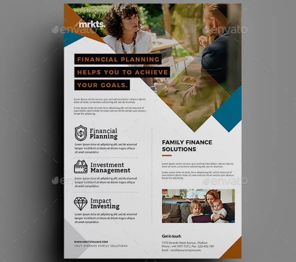 personal financial planning flyer template