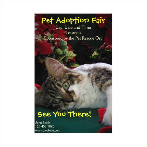 pet adopt flyer example