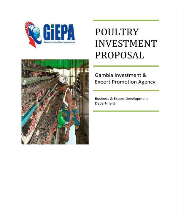 poultry investment proposal example