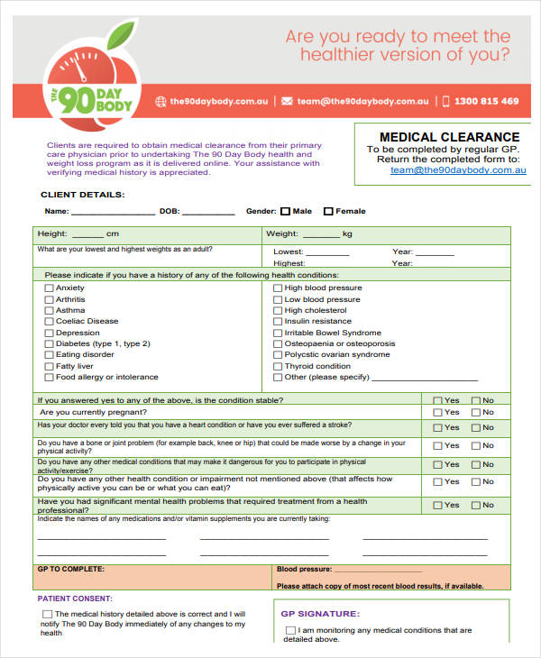 7+ 90Day Weight Loss Plan Templates PDF, Word