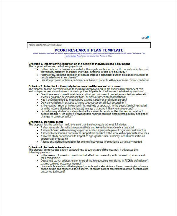 strategic plan in research