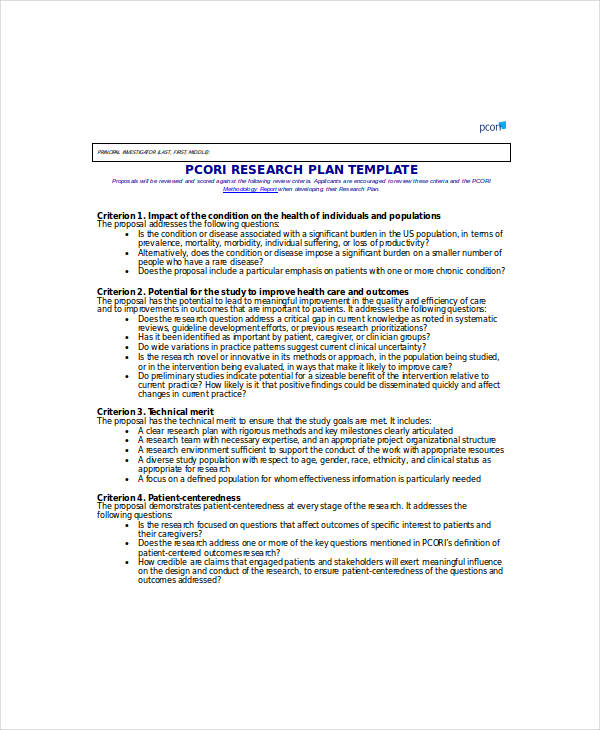 strategic plan for research center