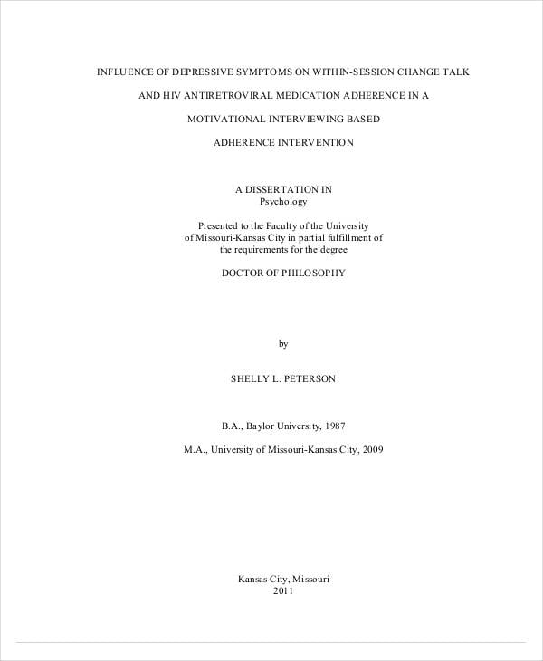 printable thesis proposal outline