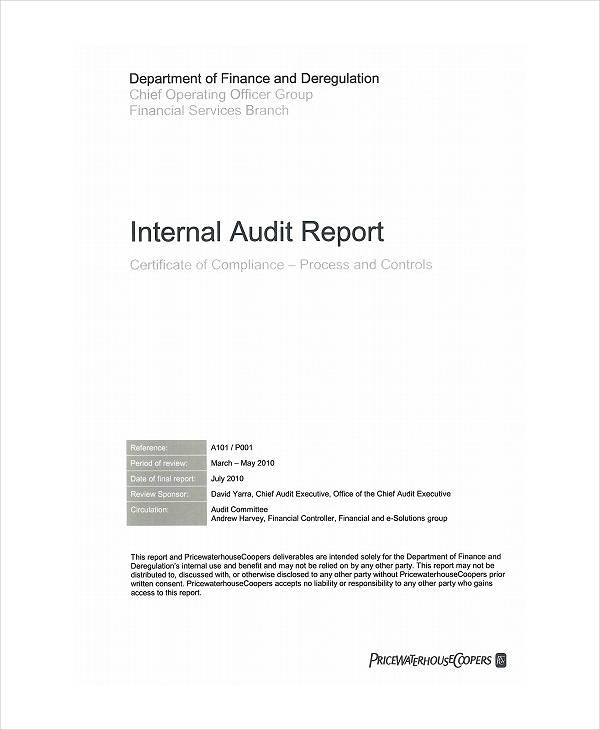 14+ Internal Audit Report Templates - PDF, Docs, Word