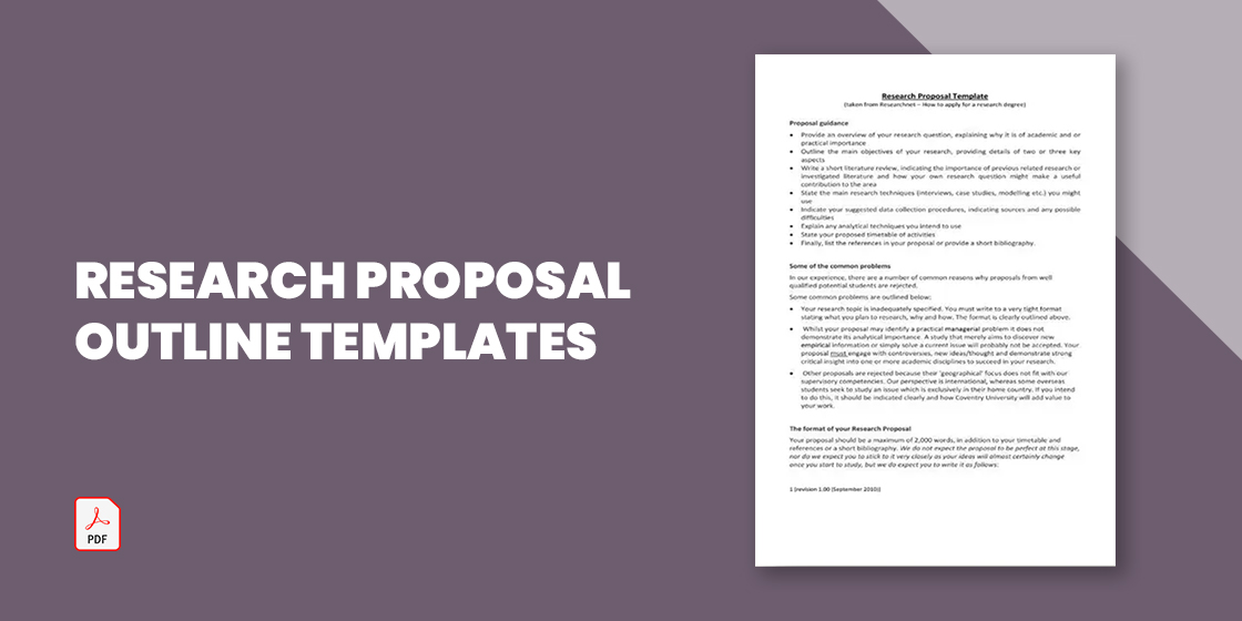 11 Research Proposal Outline Templates PDF