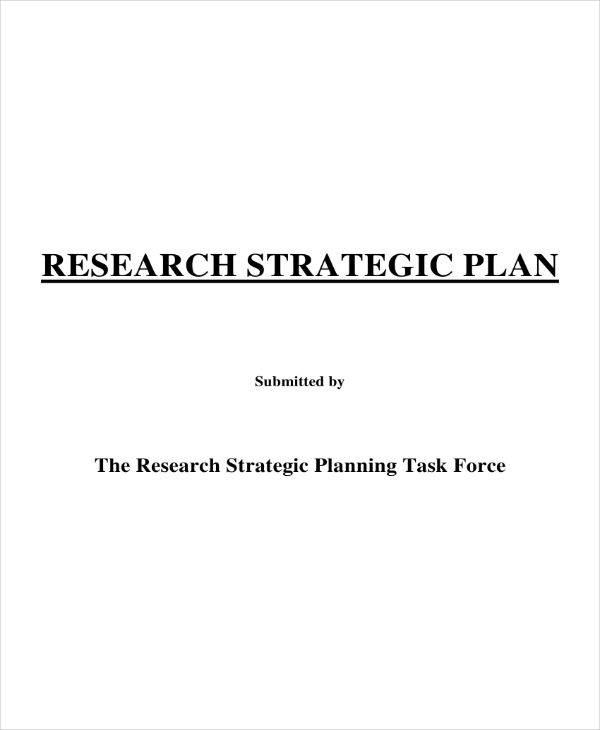 research strategic plan pdf