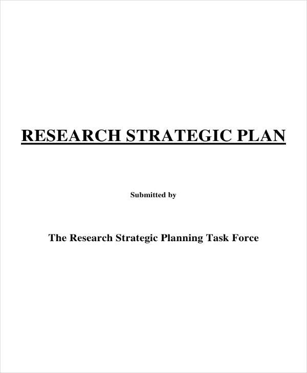 research question on strategic plan