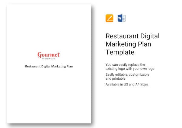 restaurant digital marketing plan