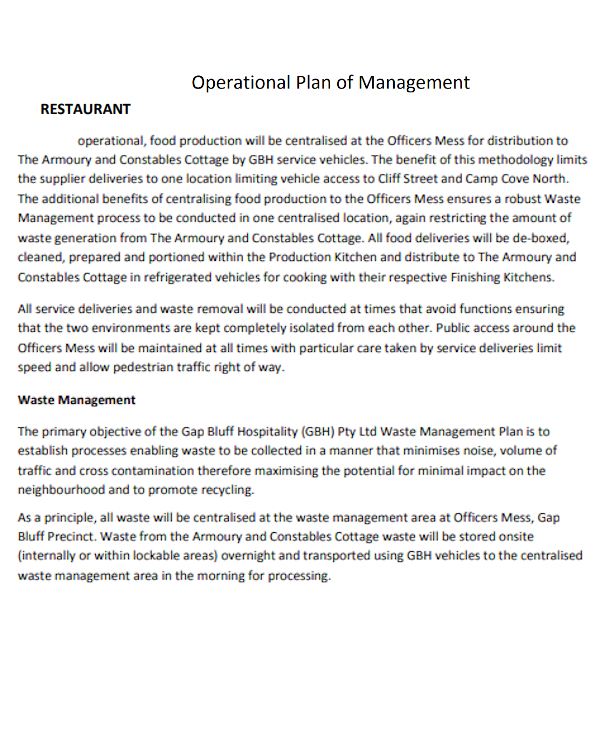 restaurant-food-production-operational-plan