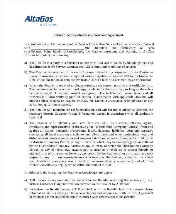 9+ Warrant Agreement Templates PDF, DOC