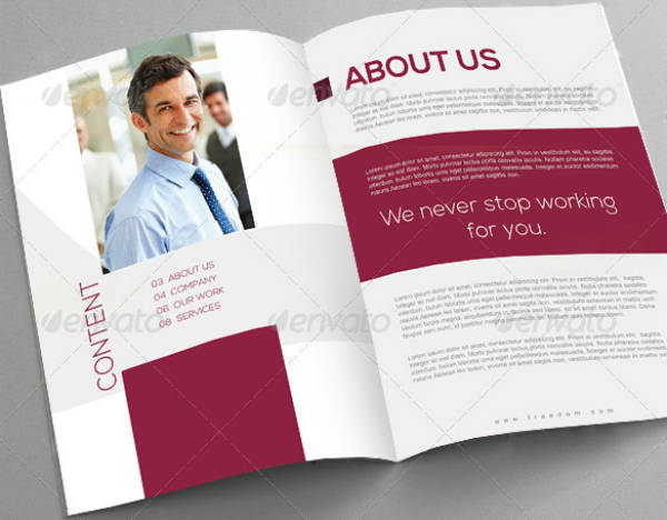 sample business services brochure
