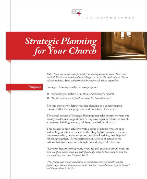 Sample Church Strategic Plan