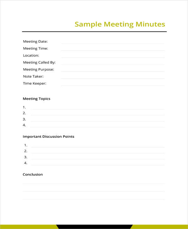 17+ Staff Meeting Minutes Templates - PDF, DOC