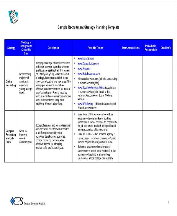 Recruiting Strategic Plan Template from images.template.net
