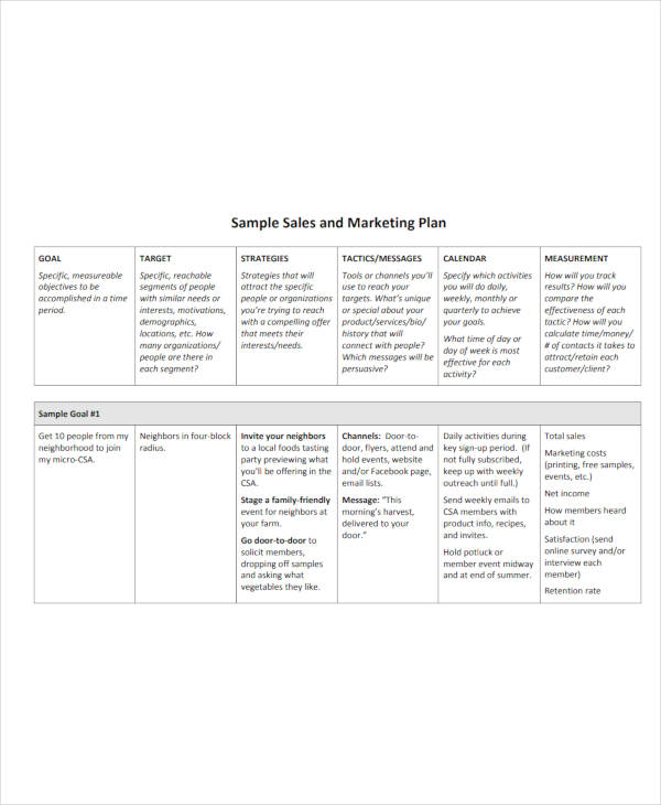 10 Weekly Sales Plan Templates PDF Word Apple Pages
