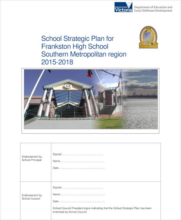 school strategic plan report