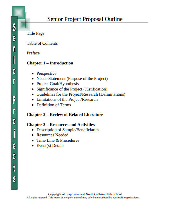 12+ Project Proposal Outline Templates - Pdf, Word 