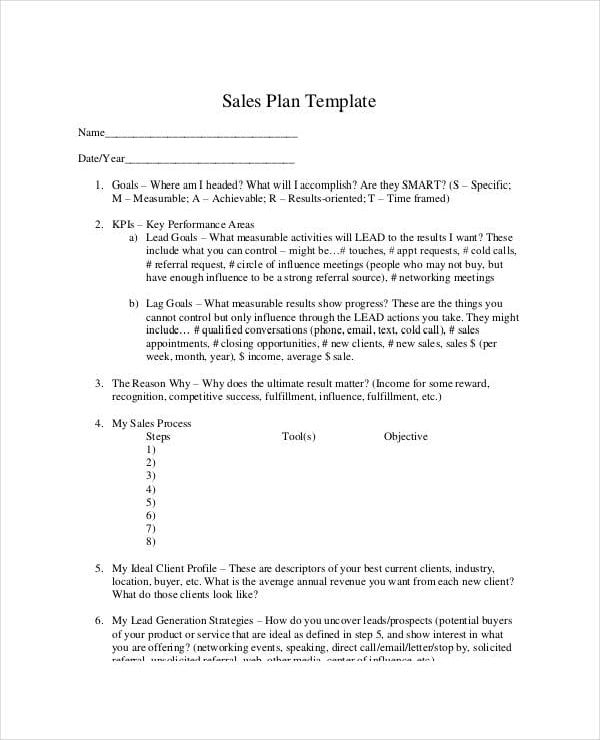 simple-annual-sales-plan-template