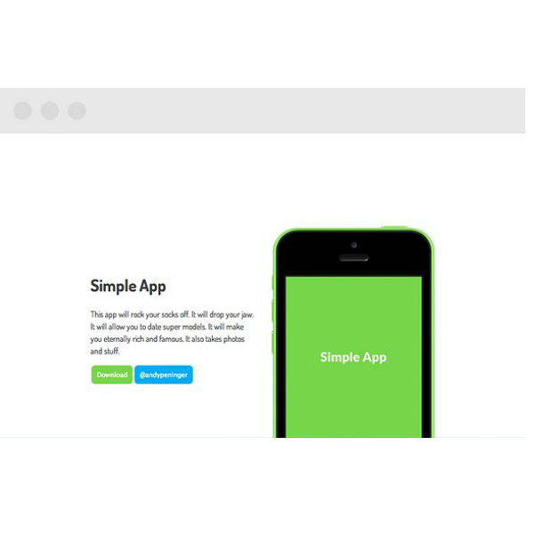 simple app template