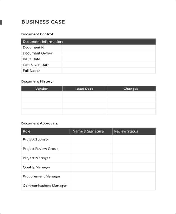 18-business-case-templates-pdf-doc