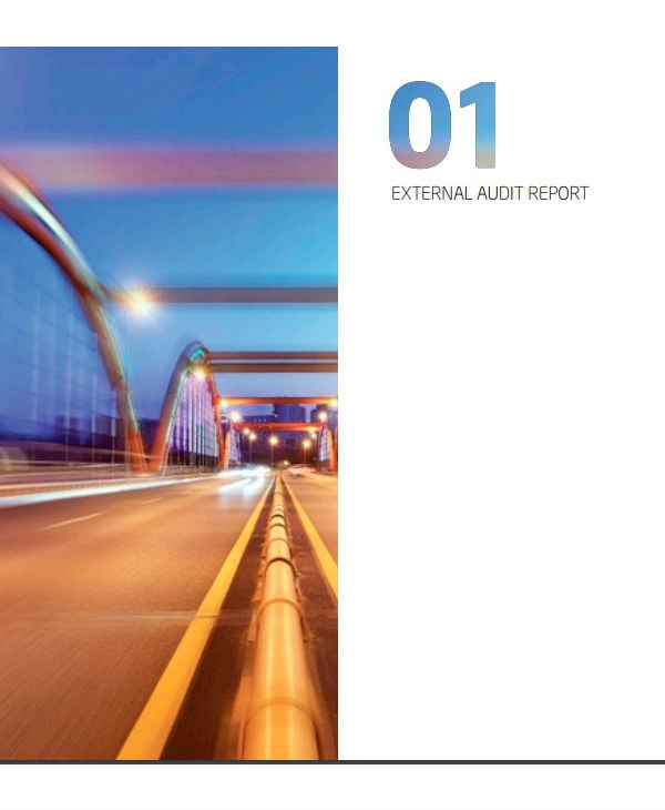 simple external audit report template