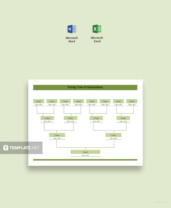 Family Tree Diagram Template - 20+ Free Word , Excel, PDF