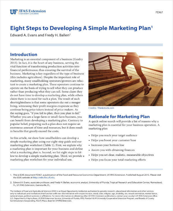 simple marketing plan template1