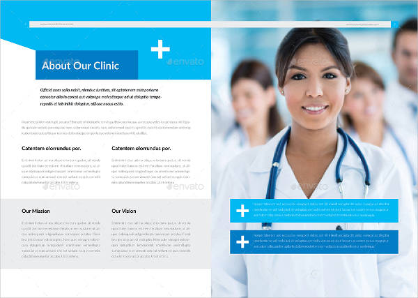 simple medical company brochure template