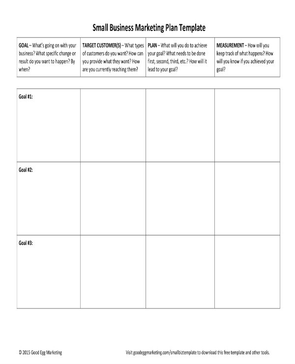 10 Small Business Marketing Plan Templates DOC PDF