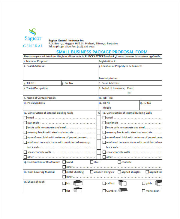 small-business-package-proposal-form