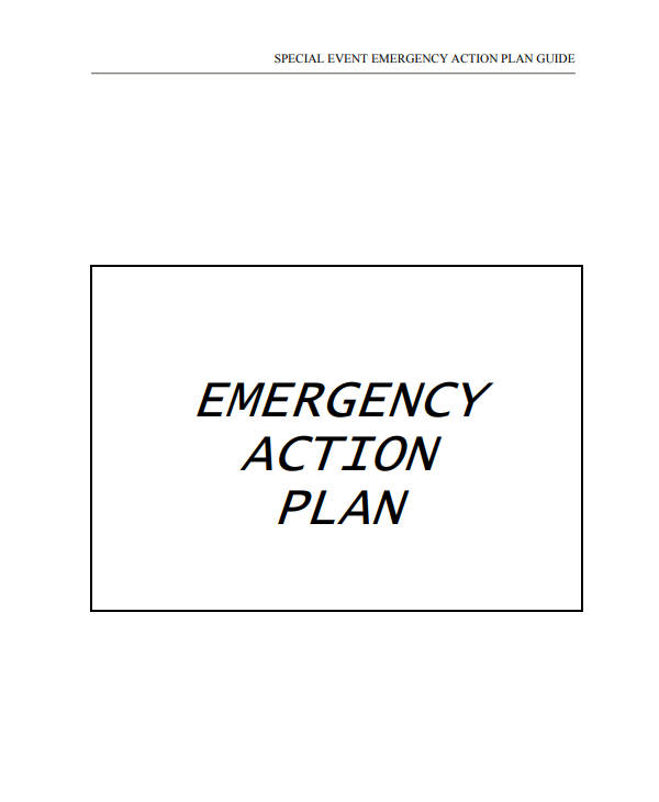 13+ Emergency Action Plan Templates PDF, Docs