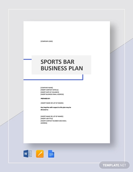 Image 9 for Sports Bar Business Plan Template Free