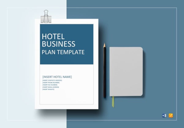 standard hotel business plan template