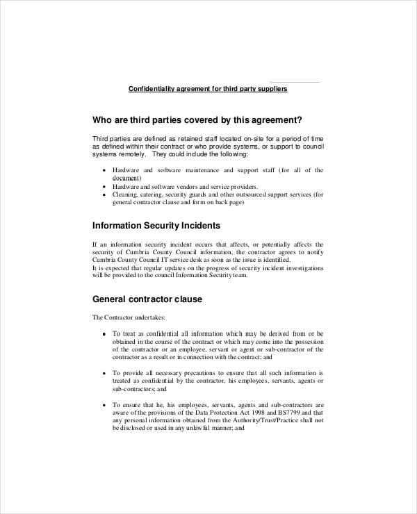 standard-third-party-supplier-confidentiality-agreement