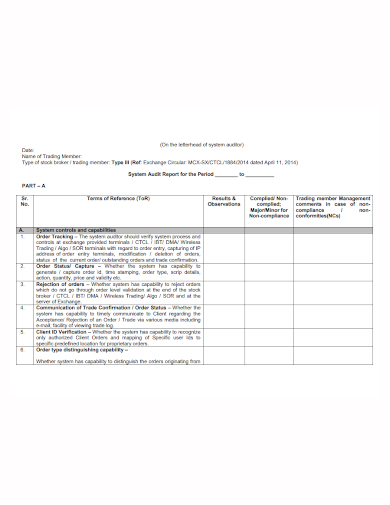 stock audit assignments for chartered accountants