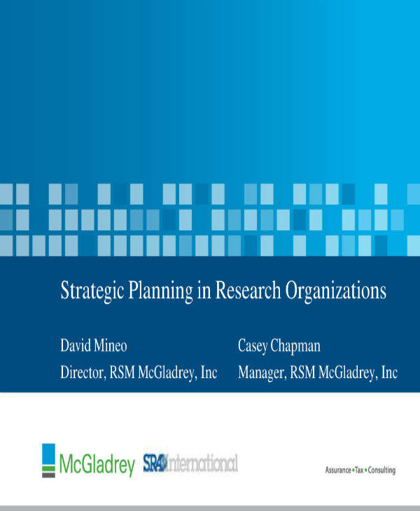 strategic planning for research organizations