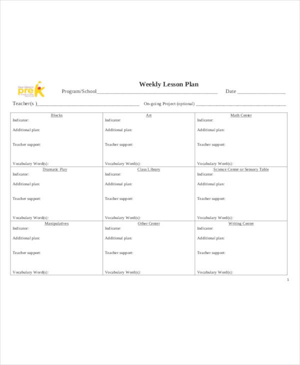 59+ Lesson Plan Templates - PDF, DOC, Excel