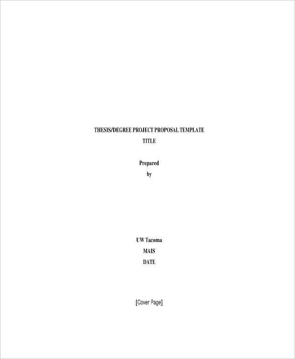 thesis proposal outline sample