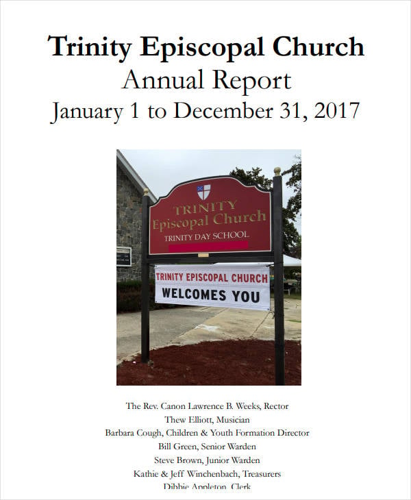 trinity episcopal church annual report