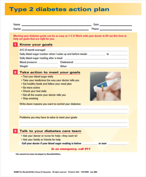 14-diabetes-action-plan-templates-pdf-word