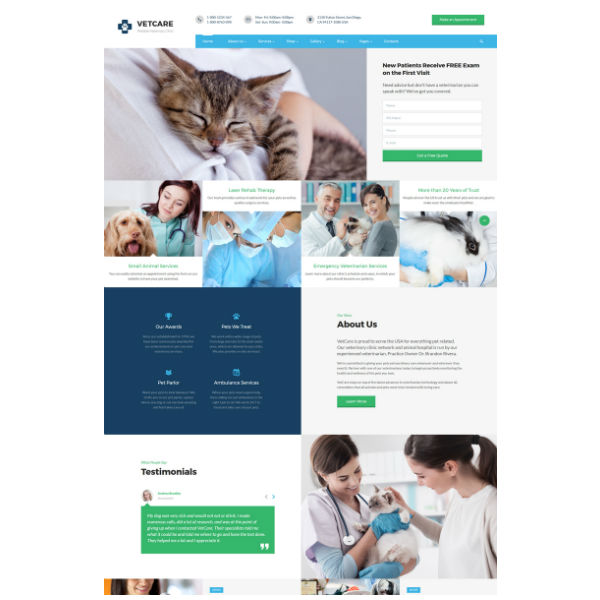 vetcare-vet-clinic-multipage-html5-website-template